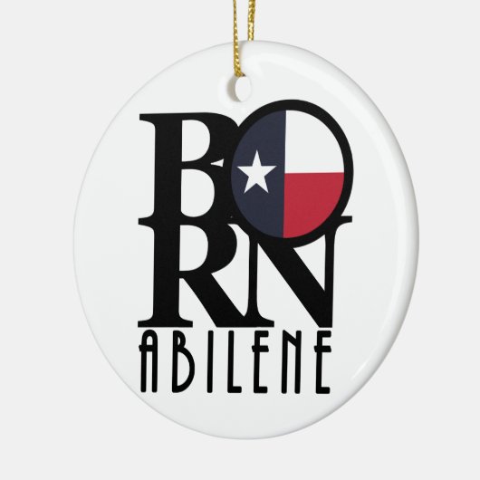 BORN Abilene Texas Keramisch Ornament (Links)