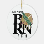 BORN Ada Oklahoma Keramisch Ornament (Links)