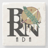 BORN Ada Oklahoma Stenen Onderzetter (Voorkant)