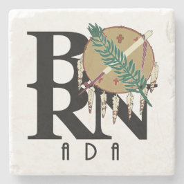 BORN Ada Oklahoma Stenen Onderzetter