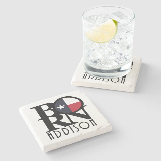 BORN Addison Texas Stenen Onderzetter (Zijkant)