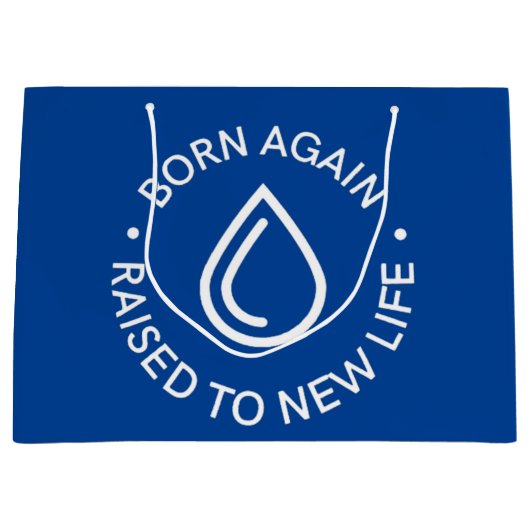 Born Again doopsel cadeau tas Groot Cadeauzakje (Voorkant)