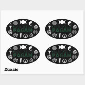 Born Again Pagan Ovale Sticker (Vel)