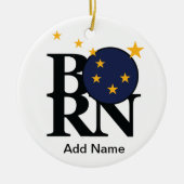 BORN Alaska (aangepaste naam) Keramisch Ornament (Voorkant)