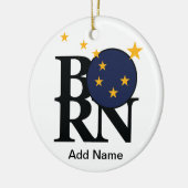BORN Alaska (aangepaste naam) Keramisch Ornament (Links)