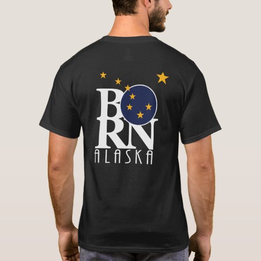 BORN Alaska (achterafdruk) T-shirt (Achterkant)