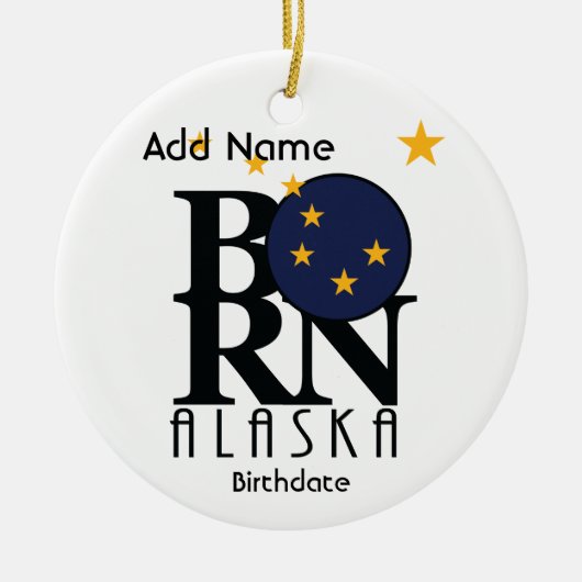 BORN Alaska Keramisch Ornament (Voorkant)