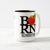 BORN Alpharetta Georgia 15oz Tweekleurige Koffiemok (Voorkant rechts)