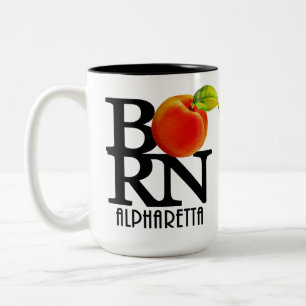 BORN Alpharetta Georgia 15oz Tweekleurige Koffiemok