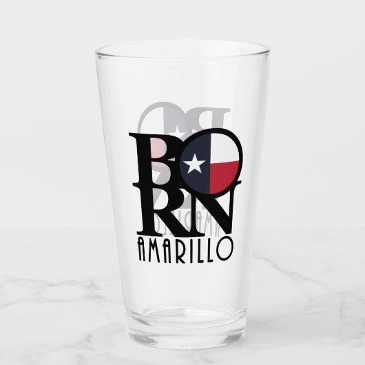BORN Amarillo Texas Glas (Voorkant)