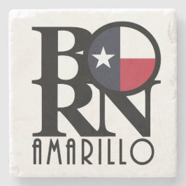 BORN Amarillo Texas Stenen Onderzetter