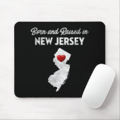 Born And Raised In New Jersey - New Jersey Nj Muismat (Met muis)