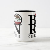 BORN Arcata California 15oz Tweekleurige Koffiemok (Center)