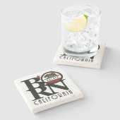 BORN Arcata California Stenen Onderzetter (Zijkant)