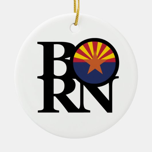BORN Arizona Keramisch Ornament (Voorkant)