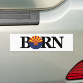 BORN Arizona (vlag) Bumpersticker (Op auto)