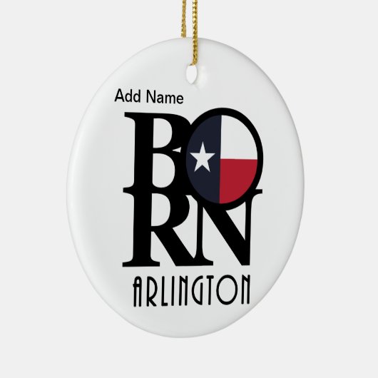 BORN Arlington Texas Keramisch Ornament (Rechts)