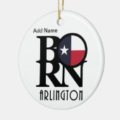 BORN Arlington Texas Keramisch Ornament (Links)