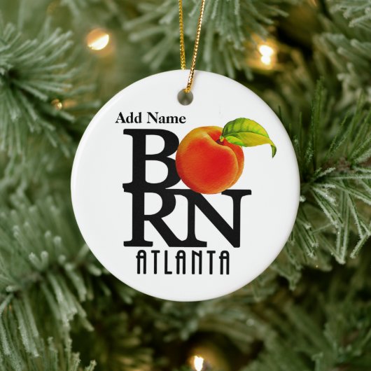 BORN Atlanta Georgia  Keramisch Ornament (Boom)