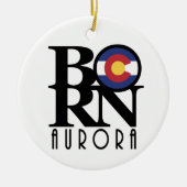 BORN Aurora Colorado Keramisch Ornament (Voorkant)