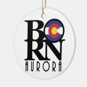 BORN Aurora Colorado Keramisch Ornament (Links)
