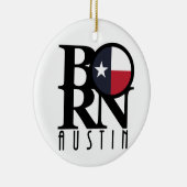 BORN Austin Texas Keramisch Ornament (Rechts)