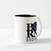 BORN Badger Alaska 11oz Tweekleurige Koffiemok (Voorkant rechts)