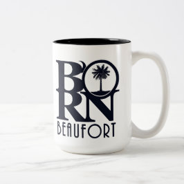 BORN Beaufort SC 15oz Tweekleurige Koffiemok