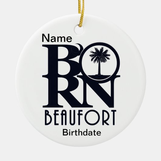 BORN Beaufort SC Custom Keramisch Ornament (Voorkant)