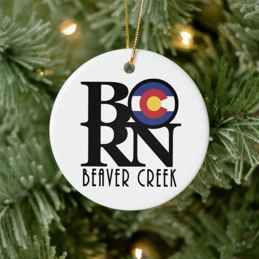 BORN Beaver Creek Keramisch Ornament (Boom)