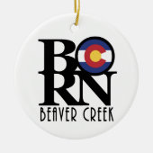 BORN Beaver Creek Keramisch Ornament (Voorkant)