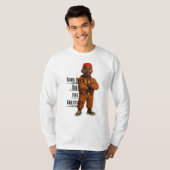 Born Bold Bred for Greatness,Afro modern,3d T-shirt (Voorkant volledig)