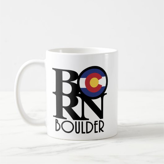 BORN Boulder Colorado 11oz Koffiemok (Links)