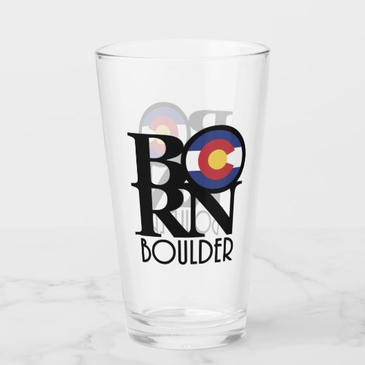 BORN Boulder Colorado Glas (Achterkant)