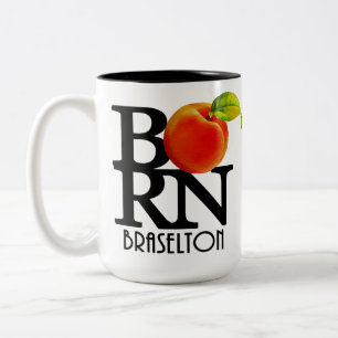 BORN Braselton Georgia 15oz Tweekleurige Koffiemok