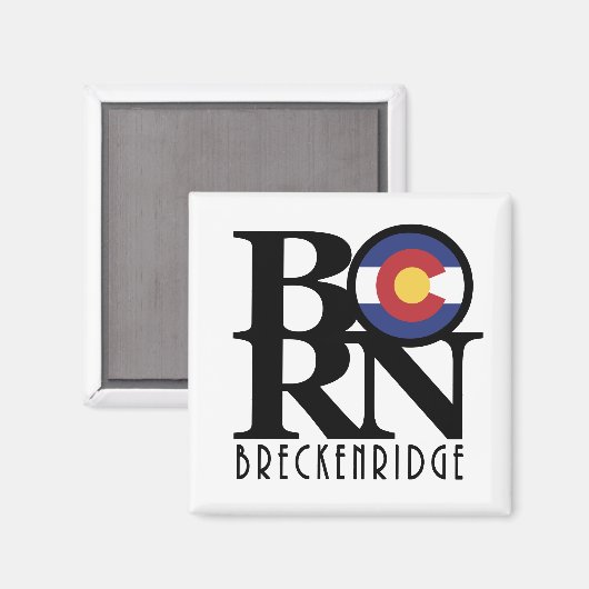 BORN Breckenridge Colorado Magneet (Voorkant / Achterkant)