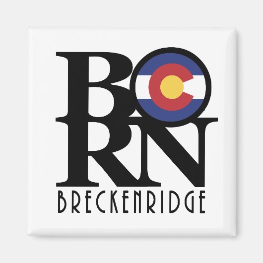 BORN Breckenridge Colorado Magneet (Voorkant)