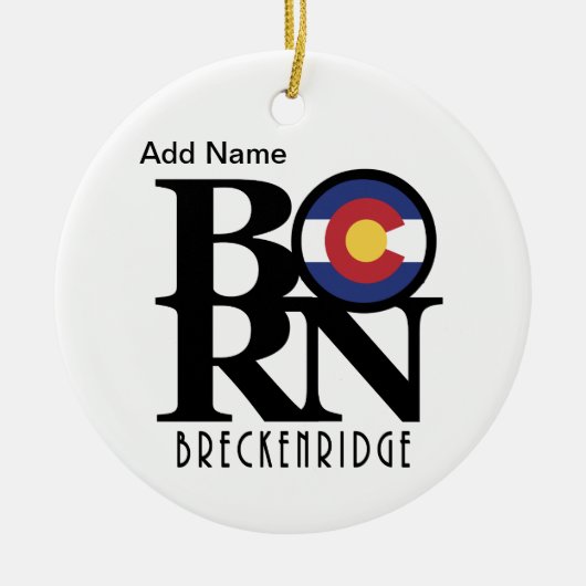 BORN Breckenridge  Keramisch Ornament (Voorkant)