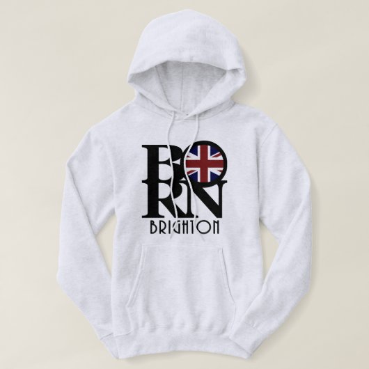 BORN Brighton England Hoodie (Design voorkant)