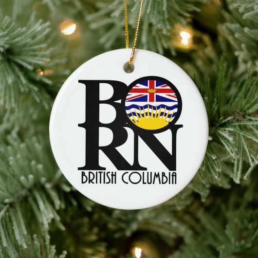 BORN British Columbia Keramisch Ornament (Boom)