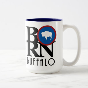 BORN Buffalo 15oz Tweekleurige Koffiemok