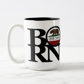 BORN California 15oz Tweekleurige Koffiemok (Links)