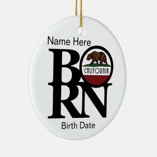 BORN California Custom Keramisch Ornament (Rechts)