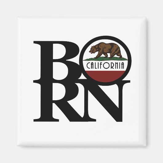 BORN California Magneet (Voorkant)