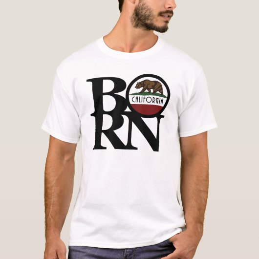 BORN California (voorafdrukken) T-shirt (Voorkant)