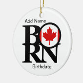 BORN Canada Custom Keramisch Ornament (Links)