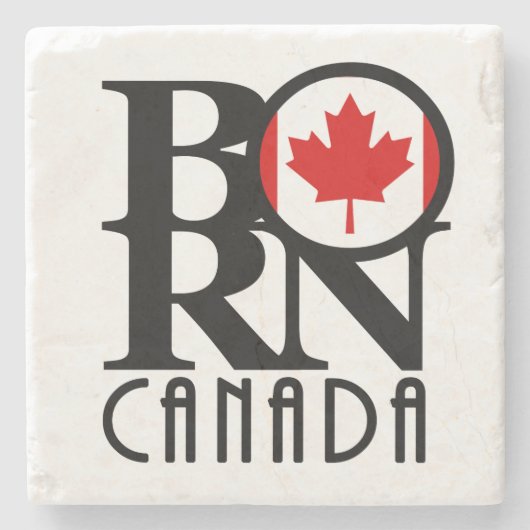 BORN Canada Stenen Onderzetter (Voorkant)