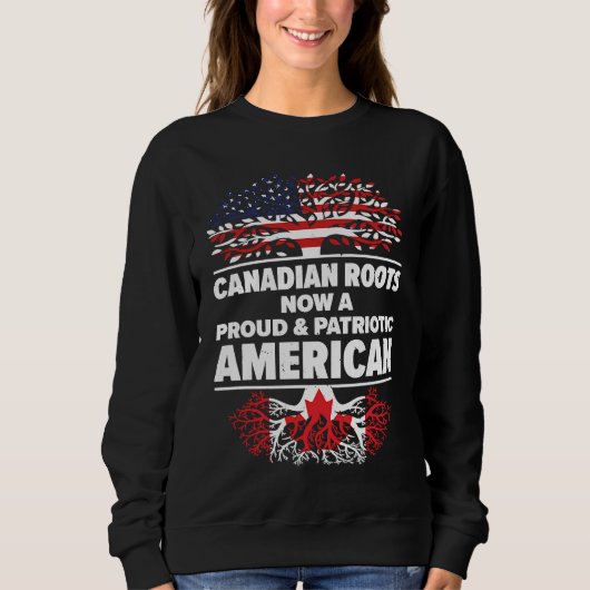 Born Canadian Canada American USA Citizenship Trui (Voorkant)
