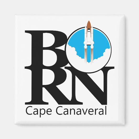 BORN Cape Canaveral Magnet (Voorkant)