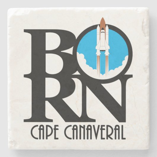 BORN Cape Canaveral Stenen Onderzetter (Voorkant)